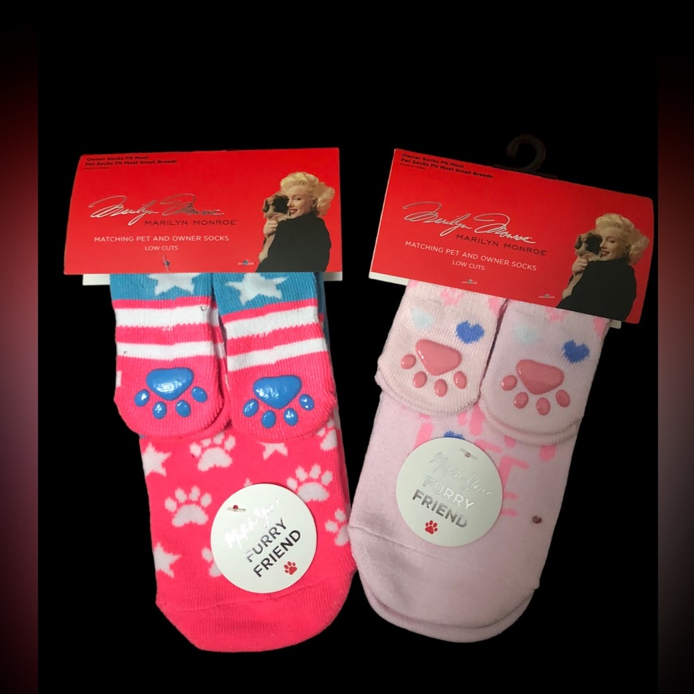 Marilyn Monroe Matching Pet and Owner Socks Doggie and Me